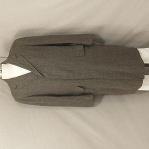 Vintage Brooks Brothers Top Coat Herringbone Wool High Quality USA Made  44"Long
